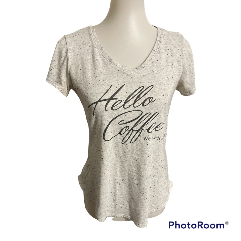 Apt 9 Hello Coffee Tee (S)